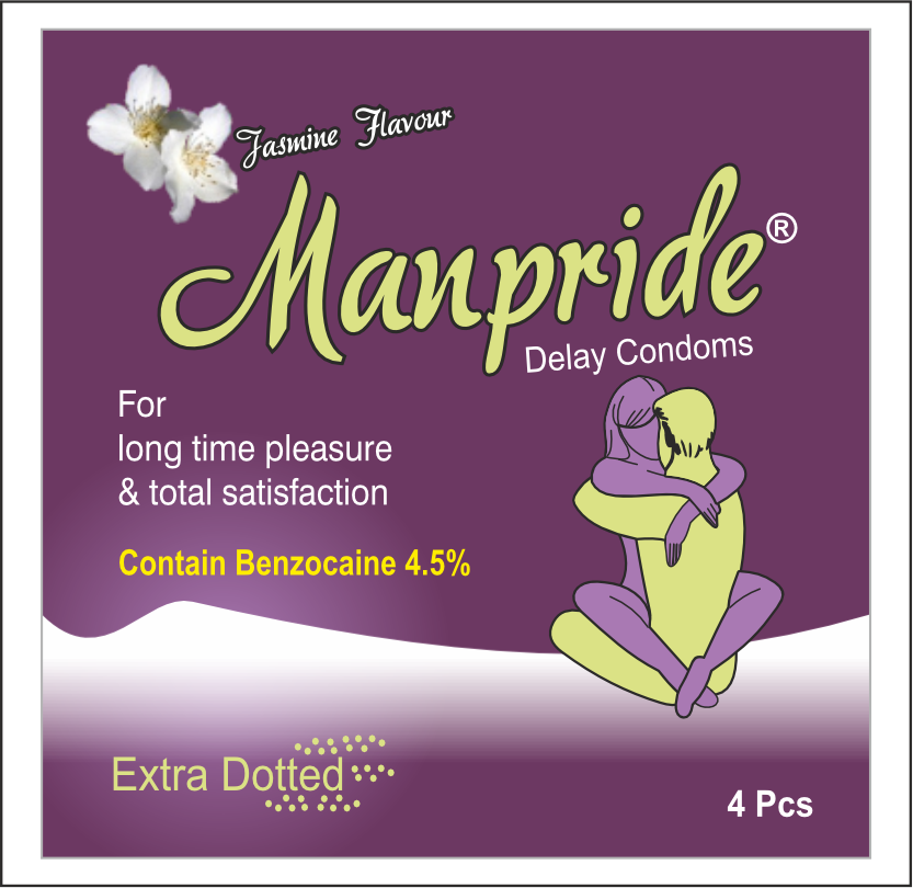 Jasmine Flavour Manpride Condoms 4 Pcs